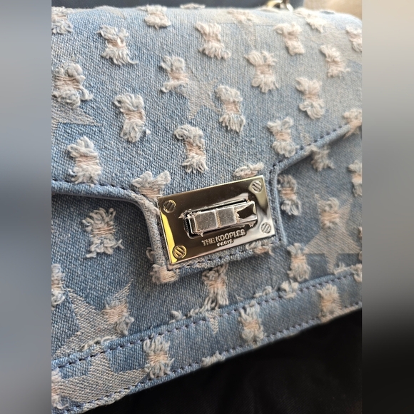 NEW! THE KOOPLES, Emily Star Denim Bag, Blue, MSRP $495 - Picture 7 of 11